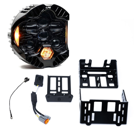 Baja Designs DOT LP6 Harley Softail headlight kit contents