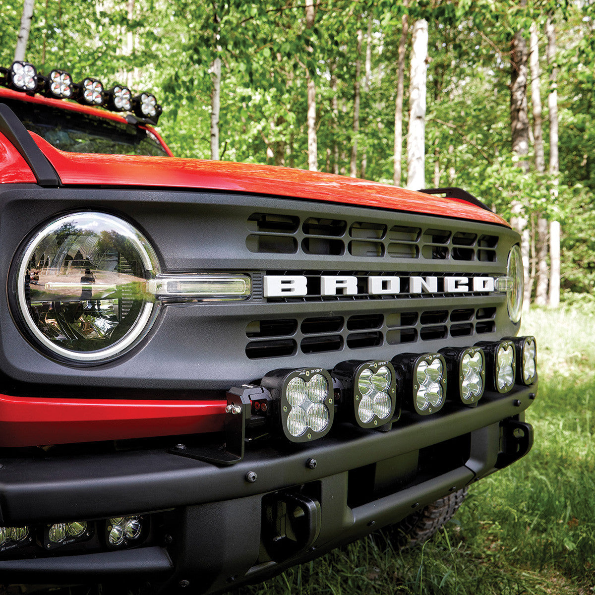 2021–2026+ Ford Bronco Baja Designs 6XL Linkable Modular Steel Bumper Light Kit