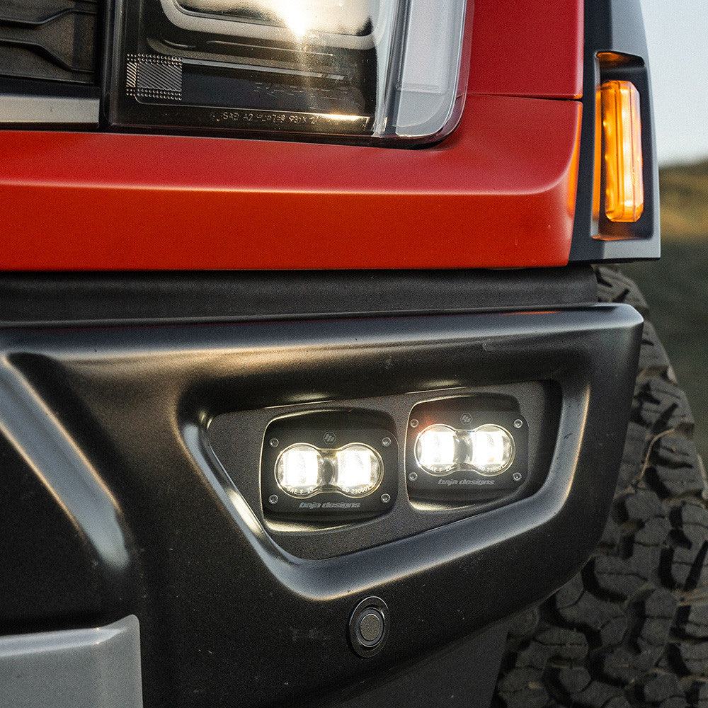 2021-2026+ Ford Raptor Baja Designs S2 Dual Fog Pocket Light Kit