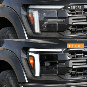 2024-2026 Ford F150 LED Projector Headlights (Lariat King Ranch Platinum Raptor) - AutoLEDTech.com