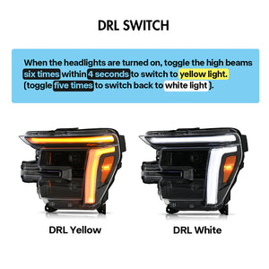 2024-2026 Ford F150 LED Projector Headlights (Lariat King Ranch Platinum Raptor) - AutoLEDTech.com