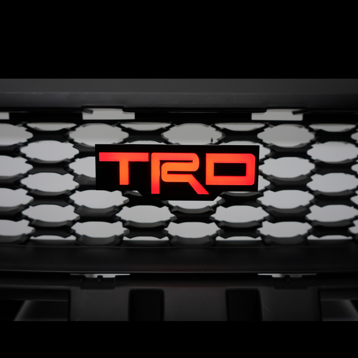 1995-2024+ TOYOTA TRD RGB FLOW SERIES LED BADGE EMBLEM - LIT LOGOS