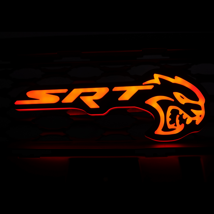 2015+ SRT Hellcat RGBW Flow Series LED Badge Emblem Logo