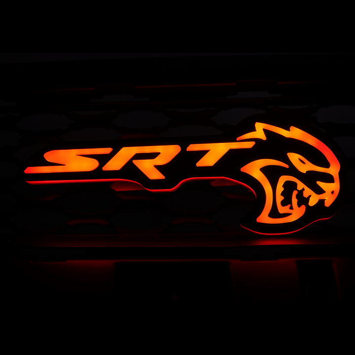 2015-2023 Dodge SRT Hellcat RGBW Flow Series LED Badge Emblem Logo