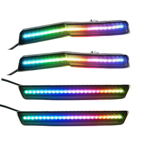 Dodge Challenger Widebody Flow Series side markers RGB colors