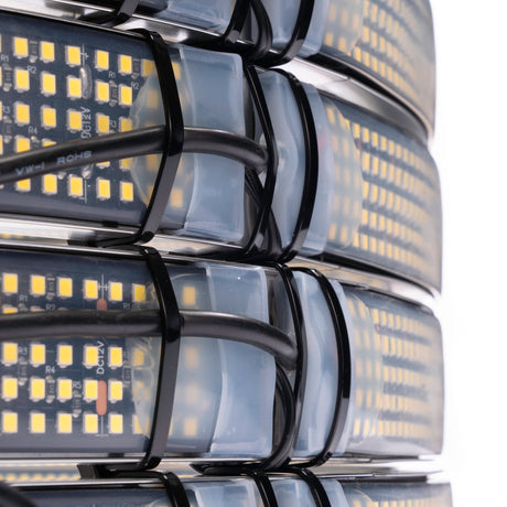 5 ROW Pure White LED Wheel Ring Lights Kit - AutoLEDTech.com