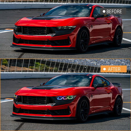 2024-2026+ Ford Mustang S650 RGB Flow Series LED DRL Headlights (old) - AutoLEDTech.com