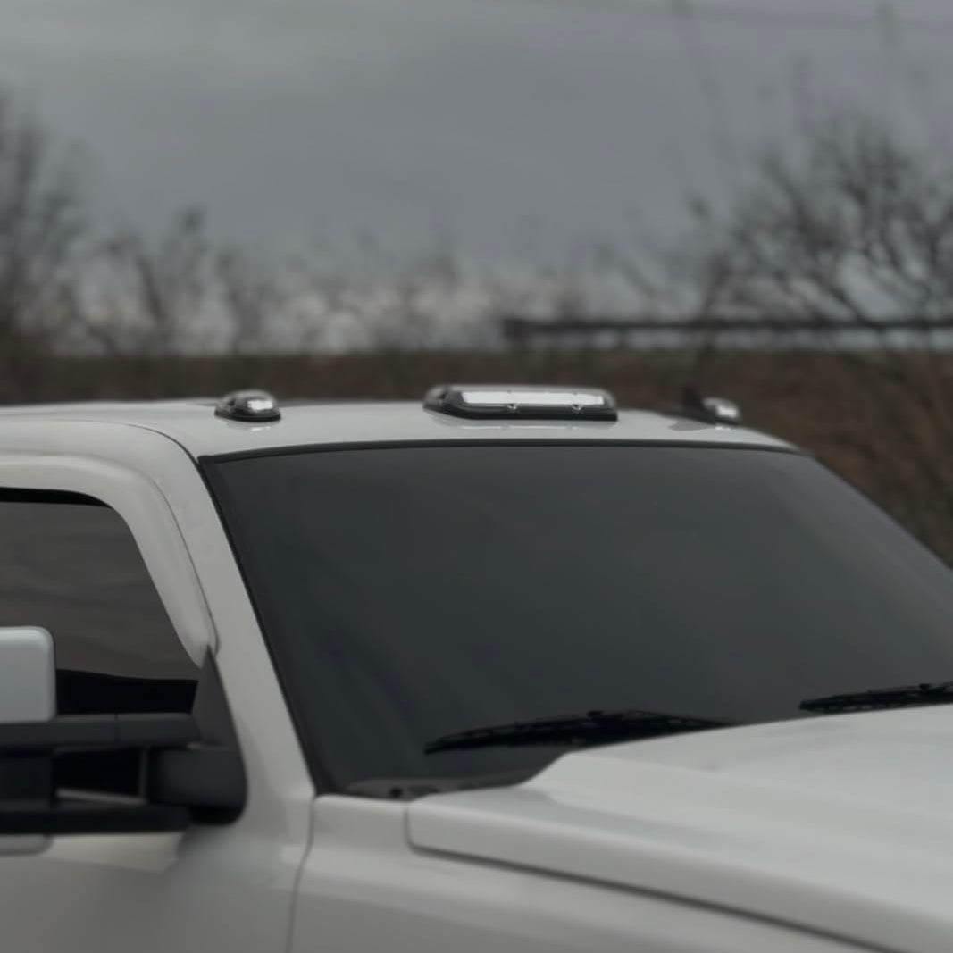 2000-2006 GMC Chevy HD Smoked White Amber LED Roof Cab Lights - AutoLEDTech.com