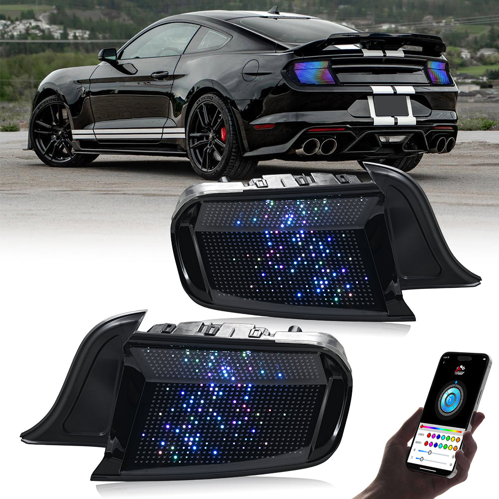 15-23 Ford Mustang RGB Flow LED Matrix Tail Lights