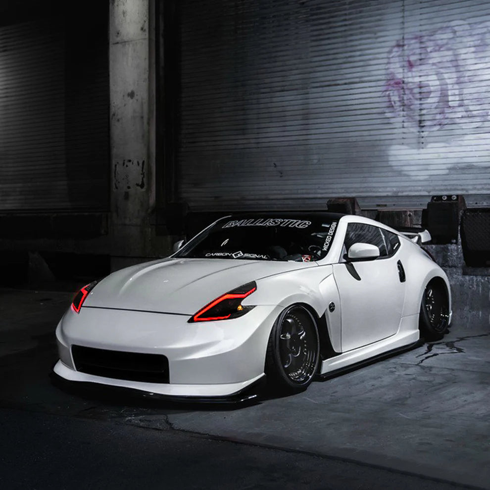 2009-2020 Nissan 370Z Z34 Fairlady RGB LED DRL Headlights - AutoLEDTech.com