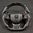 2016-2021 Honda Civic Custom Carbon Fiber Steering Wheel - AutoLEDTech.com