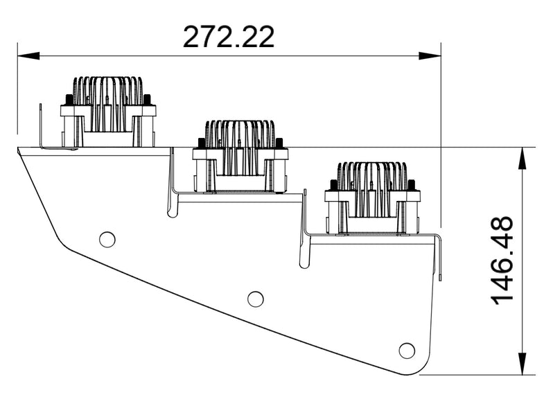 2021-2025+ Ford Bronco Triple LED Fog Lights Kit