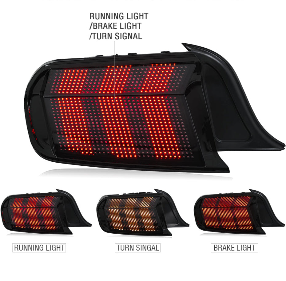 15-23 Ford Mustang RGB Flow LED Matrix Tail Lights