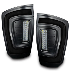 Tacoma flush mount LED tail lights - smoked lens