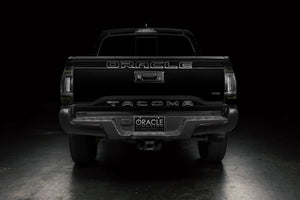 Tacoma with smoked flush mount LED tail lights installed