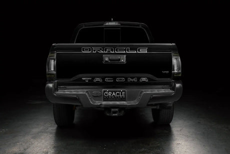 Tacoma with smoked flush mount LED tail lights installed