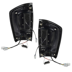 Rear view of Tacoma flush mount LED tail lights