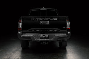 Black Toyota Tacoma with flush mount LED tail lights installed