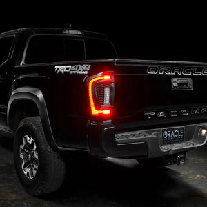 Tacoma with flush mount LED tail lights - brake lights on