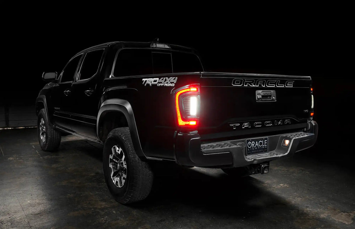 Tacoma with flush mount LED tail lights - reverse lights on