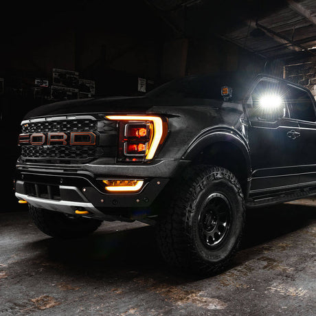 2021-2026 Ford F150 & Raptor LED Off-Road Side Mirror Ditch Lights - AutoLEDTech.com