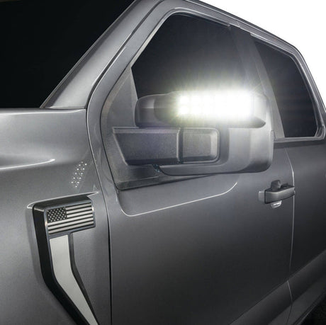 2021-2026 Ford F150 & Raptor LED Off-Road Side Mirror Ditch Lights - AutoLEDTech.com