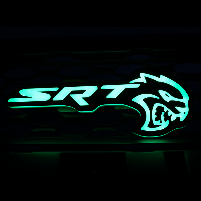 2015+ SRT Hellcat RGBW Flow Series LED Badge Emblem Logo