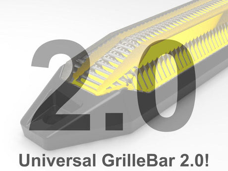 6"-22" V2 ANIMATED SWITCHBACK White/Amber LED DRL Grill Accent Lights Bar Kit - AutoLEDTech.com