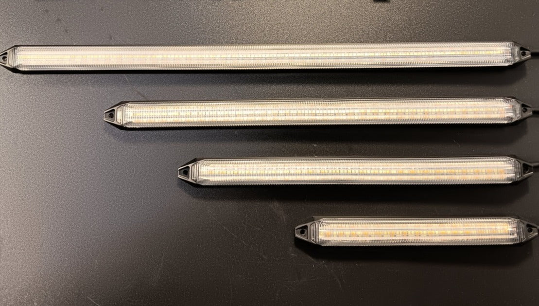 6"-22" V2 ANIMATED SWITCHBACK White/Amber LED DRL Grill Accent Lights Bar Kit - AutoLEDTech.com