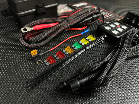 6 Gang Switch Control Panel 12V Relay System - AutoLEDTech.com