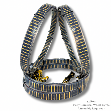 6 or 12 Row Scanning + Turn White LED Wheel Ring Lights Kit - AutoLEDTech.com
