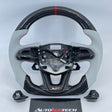 2020-2026+ Cadillac CT4/CT5 Blackwing Carbon Fiber LED Steering Wheel - AutoLEDTech.com