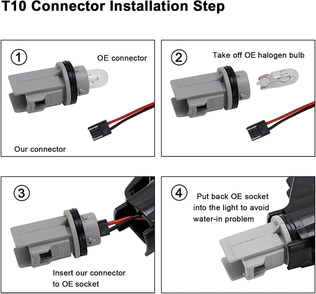 1984-1998 Ford F250 Super Duty Clear Smoked White Amber LED Roof Cab Lights