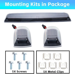 2020-2026+ GMC Chevy HD Smoked White Amber LED Roof Cab Lights