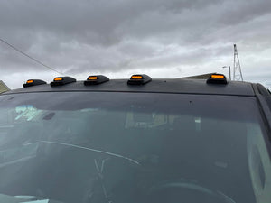 2003-2018 Dodge Ram HD Smoked White Amber Slim-Line LED Roof Cab Lights