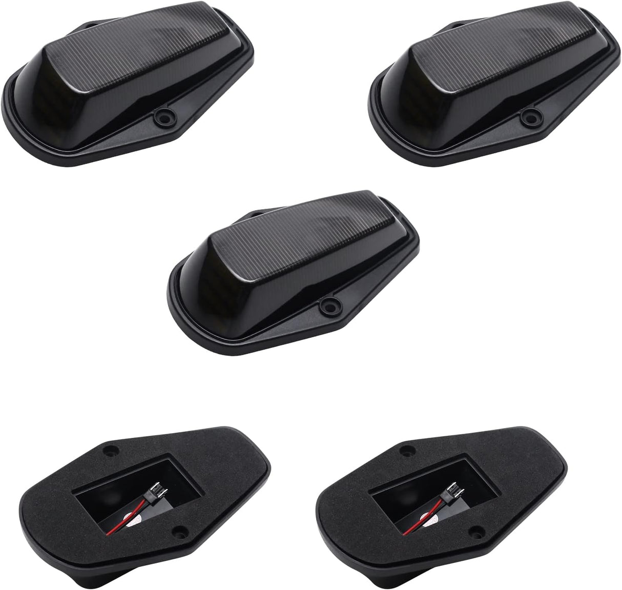 1984-1998 Ford F250 Super Duty Clear Smoked White Amber LED Roof Cab Lights