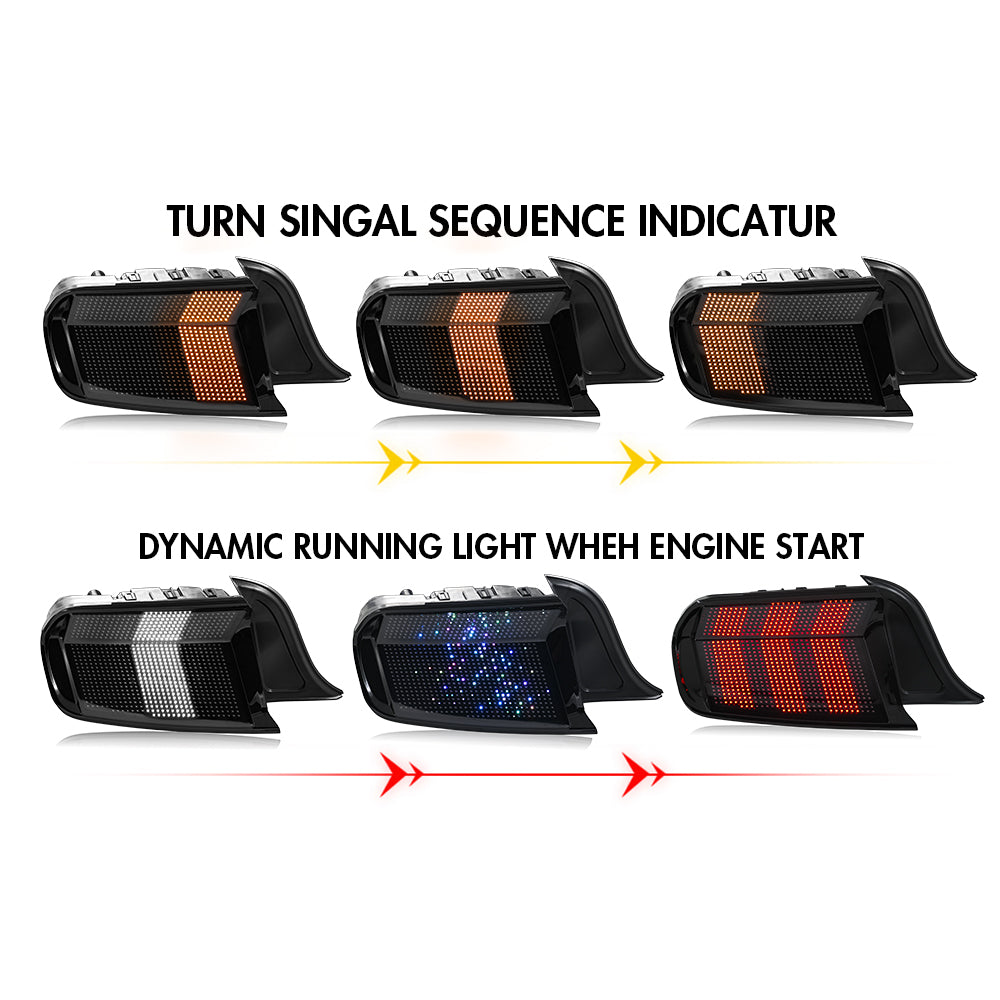15-23 Ford Mustang RGB Flow LED Matrix Tail Lights