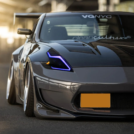 2009-2020 Nissan 370Z Z34 Fairlady RGB LED DRL Headlights - AutoLEDTech.com