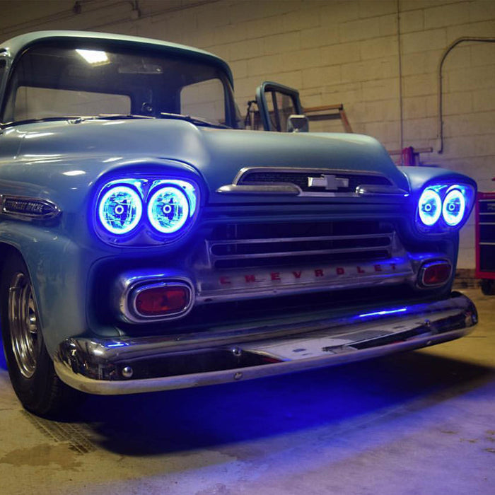ORACLE 7" Sealed Beam Headlight with Pre-Installed SMD LED Halo