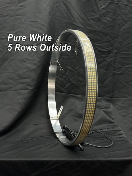 5 ROW Pure White LED Wheel Ring Lights Kit - AutoLEDTech.com