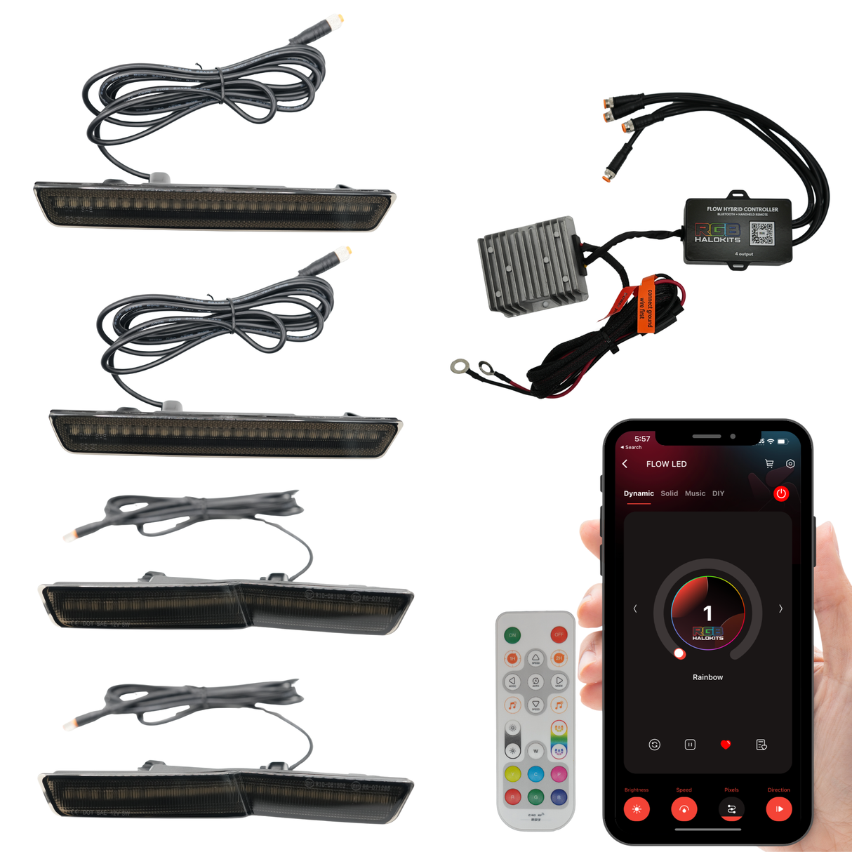 Dodge Challenger Widebody Flow Series side markers controller