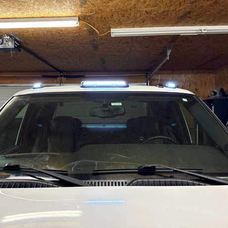 2000-2006 GMC Chevy HD Smoked White Amber LED Roof Cab Lights - AutoLEDTech.com
