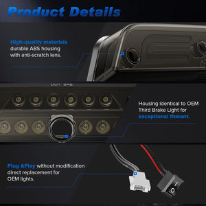 2015-2027+ Ford F150/Super Duty Smoked LED 3rd Brake Light - AutoLEDTech.com