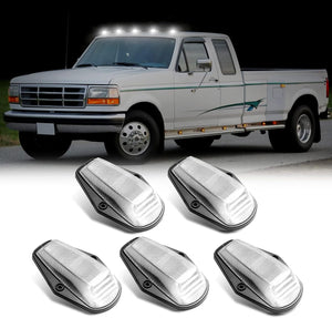 1984-1998 Ford F250 Super Duty Clear Smoked White Amber LED Roof Cab Lights