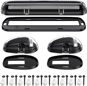 2000-2006 GMC Chevy HD Smoked White Amber LED Roof Cab Lights - AutoLEDTech.com