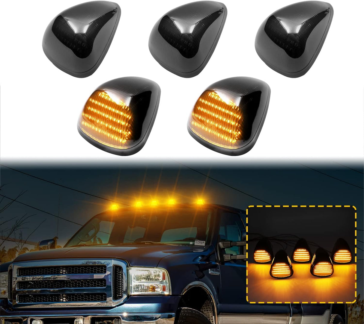 2008-2016 Ford F250 Super Duty Switchback LED Smoked Mirror Lights - AutoLEDTech.com