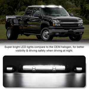 2000-2006 GMC Chevy HD Smoked White Amber LED Roof Cab Lights - AutoLEDTech.com