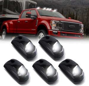 2017-2026+ Ford Super Duty F250 Smoked White Amber LED Mirror Lights - AutoLEDTech.com
