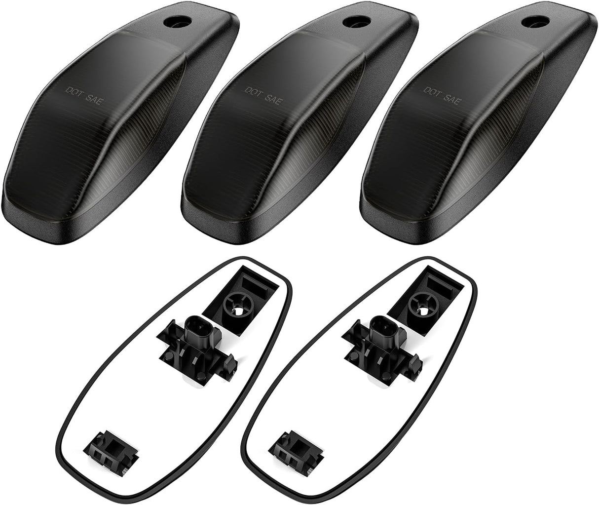 2019-2026 Ram HD Clear Smoked White Amber LED Roof Cab Lights