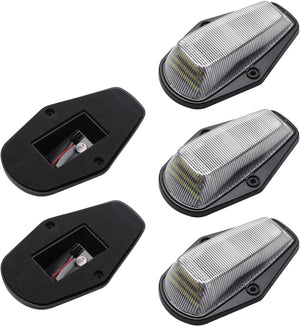 1984-1998 Ford F250 Super Duty Clear Smoked White Amber LED Roof Cab Lights